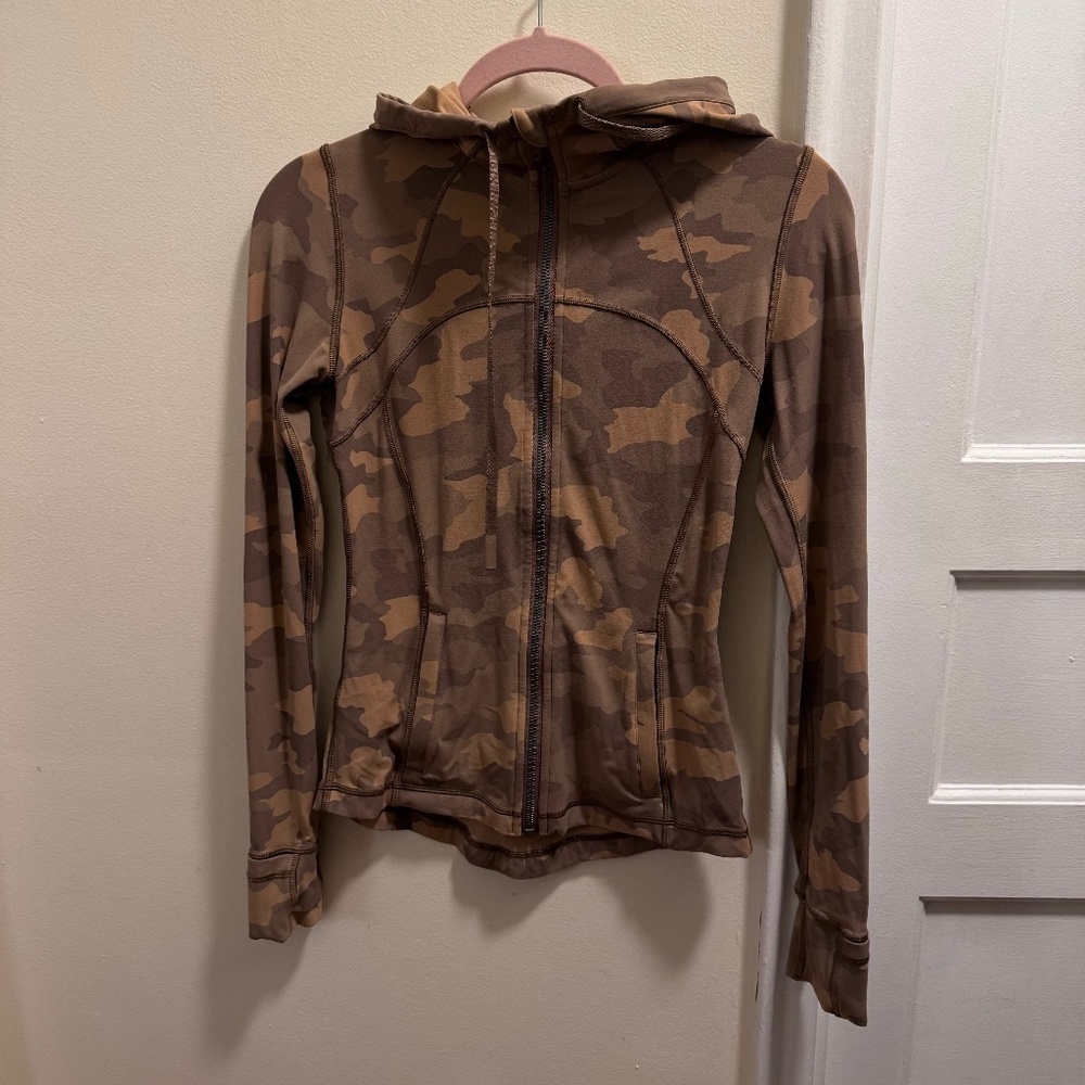 NWOT lululemon Hooded Define Jacket *Nulu Heritage 365 Camo Beige Multi …